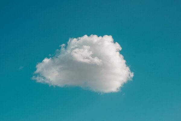 white clouds and blue sky